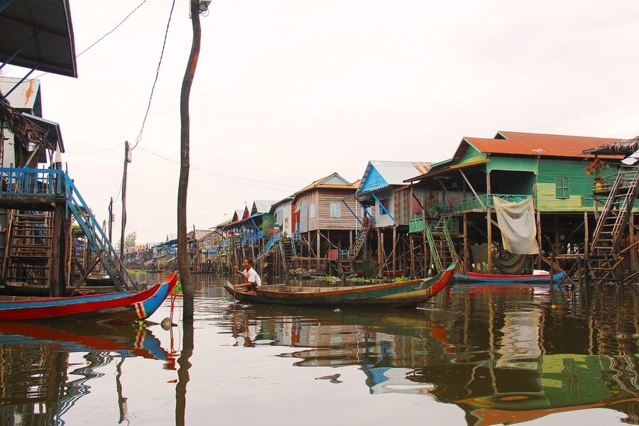Плавучая деревня на озере Тонлесап, Камбоджа